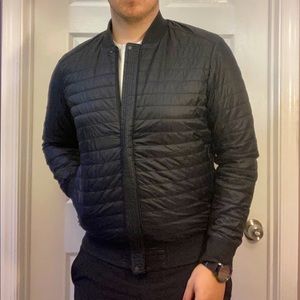 Mens Lululemon Switch Over Black Bomber Jacket Size Medium